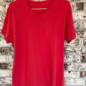 lululemon athletica Vibrant Red Short Sleeve Tee